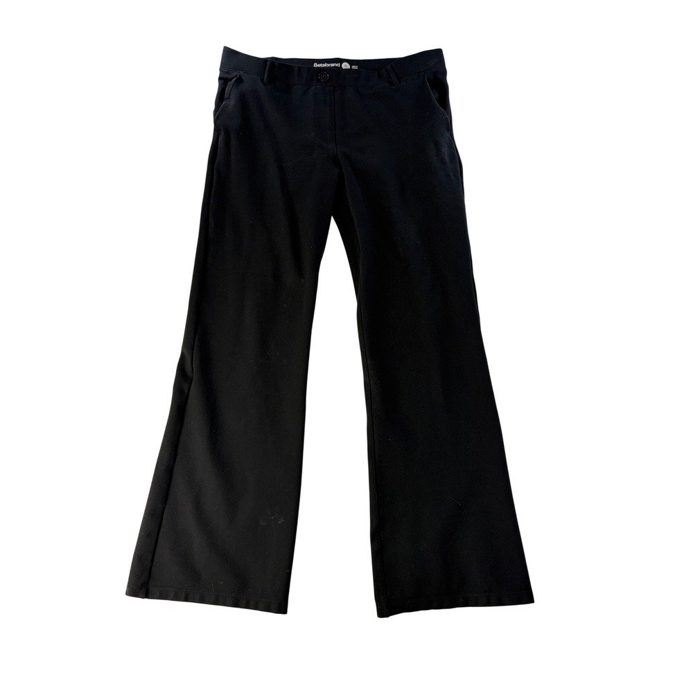 Betabrand Dress Pants Yoga Women XL Bootcut Stretch Black Office Business Casual